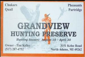 Grandview Hunting Preserve Logo